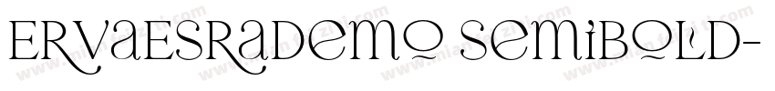 ErvaEsraDemo SemiBold字体转换